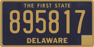 DE license plate 895817