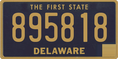 DE license plate 895818