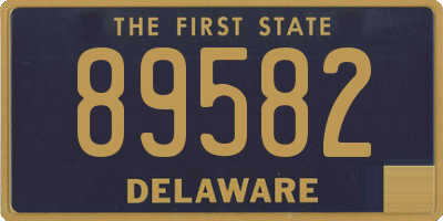 DE license plate 89582