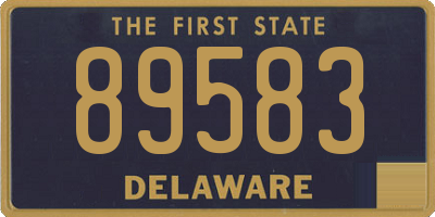 DE license plate 89583