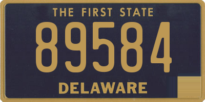DE license plate 89584