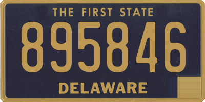 DE license plate 895846