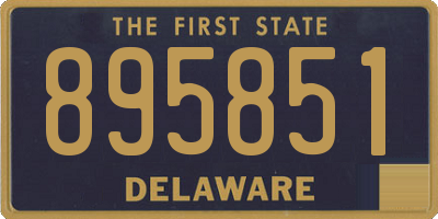 DE license plate 895851