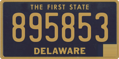 DE license plate 895853