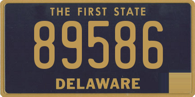 DE license plate 89586