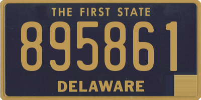 DE license plate 895861