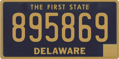 DE license plate 895869