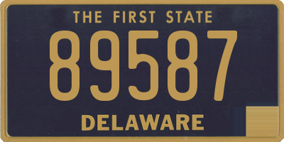 DE license plate 89587