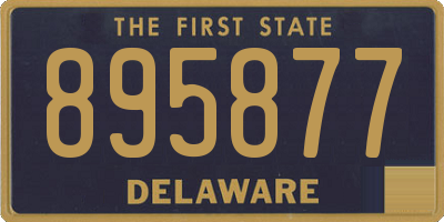 DE license plate 895877
