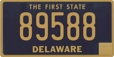 DE license plate 89588