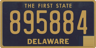 DE license plate 895884