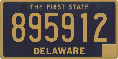 DE license plate 895912