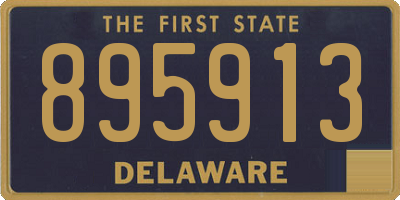 DE license plate 895913