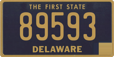 DE license plate 89593
