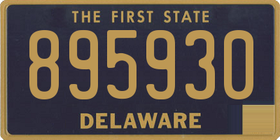 DE license plate 895930