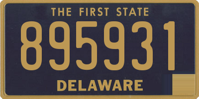 DE license plate 895931