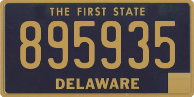 DE license plate 895935