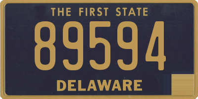 DE license plate 89594