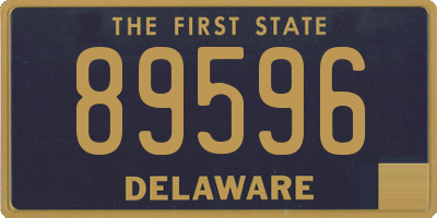 DE license plate 89596
