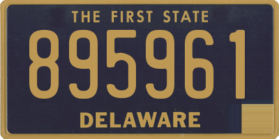 DE license plate 895961