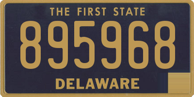 DE license plate 895968