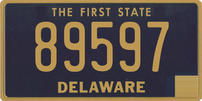 DE license plate 89597