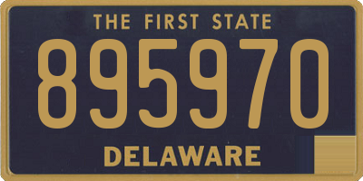DE license plate 895970