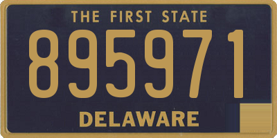 DE license plate 895971