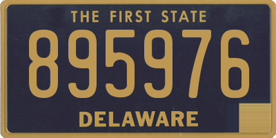 DE license plate 895976