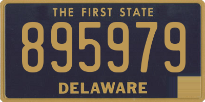 DE license plate 895979