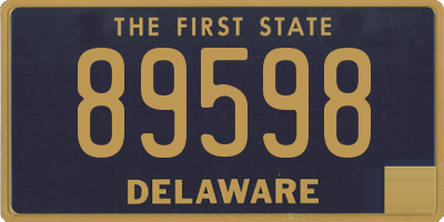 DE license plate 89598