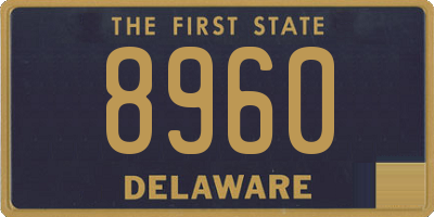 DE license plate 8960