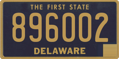 DE license plate 896002