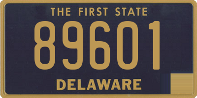 DE license plate 89601