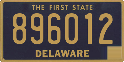 DE license plate 896012
