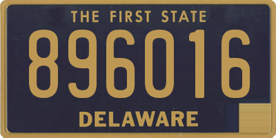 DE license plate 896016