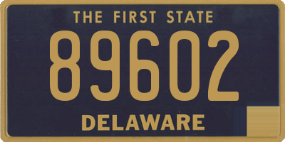 DE license plate 89602