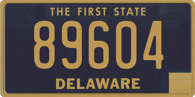 DE license plate 89604