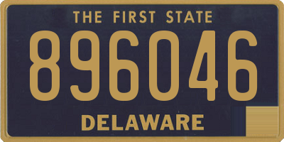 DE license plate 896046