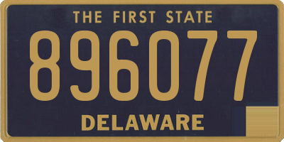 DE license plate 896077