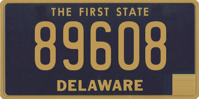 DE license plate 89608