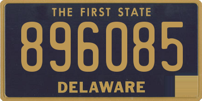 DE license plate 896085