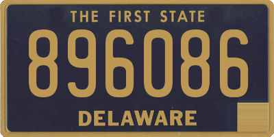 DE license plate 896086