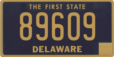 DE license plate 89609