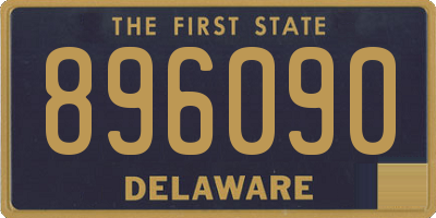 DE license plate 896090
