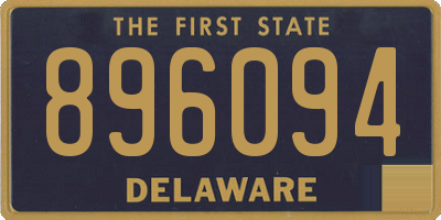 DE license plate 896094