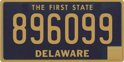 DE license plate 896099