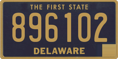 DE license plate 896102