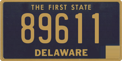 DE license plate 89611