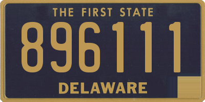 DE license plate 896111